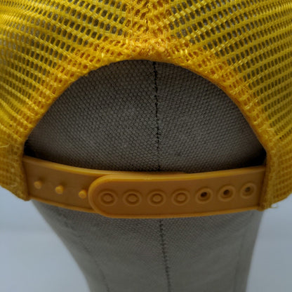 Orlando Florida Men's Snapback Mesh Back Trucker Hat Yellow Adjustable Vintage