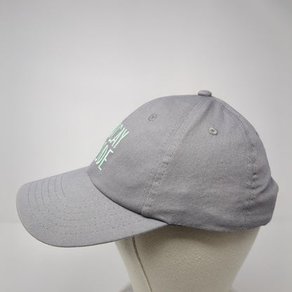 Vacay Mode Strapback Hat Gray One Size Solid Adjustable Embroidered