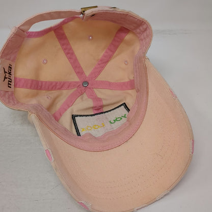 Mi:ka: Among Us You Look Sus Pink Baseball Cap One Size Distressed Ripped Hat