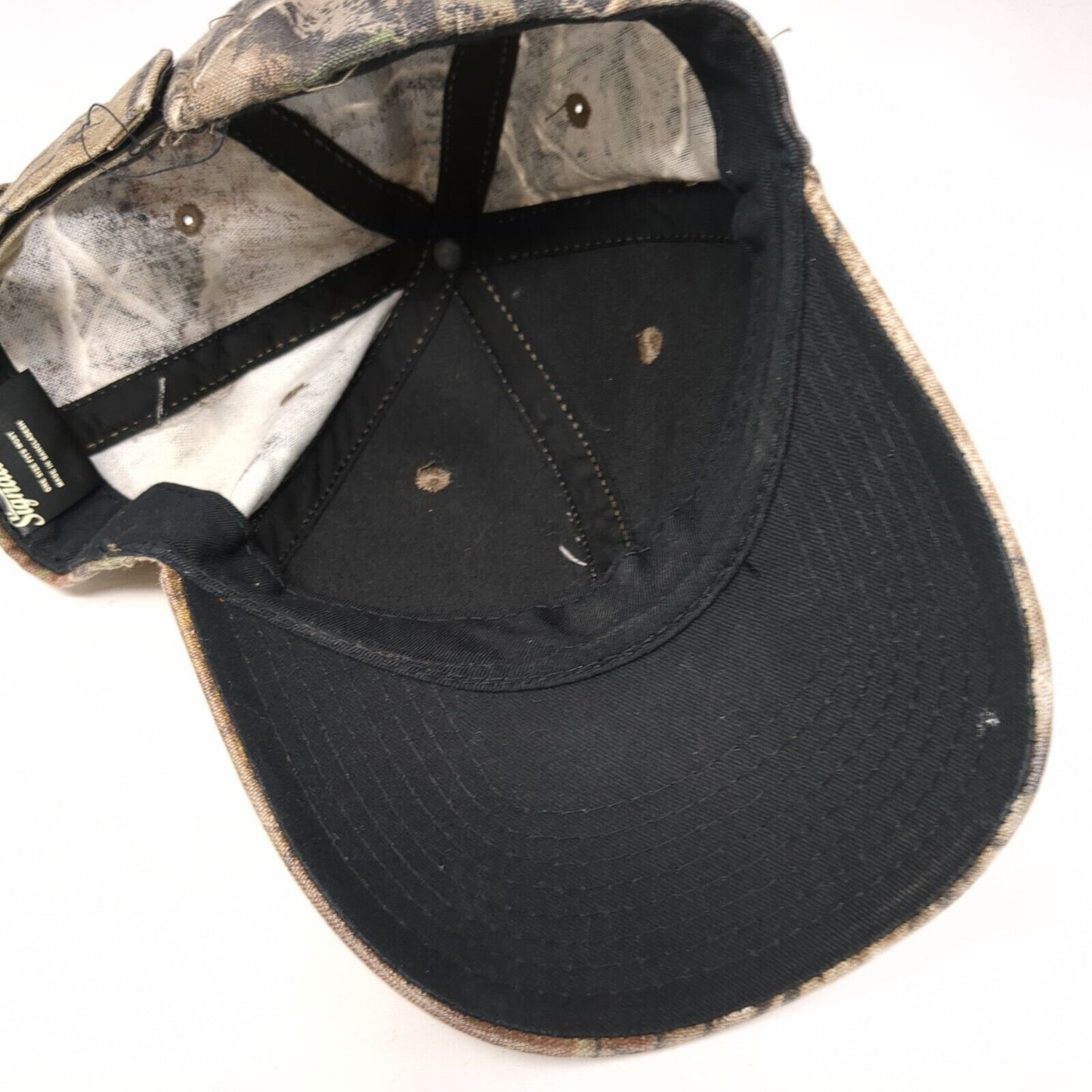 Realtree Strapback Hat Camouflage One Size Adjustable Vented Holes Signatures