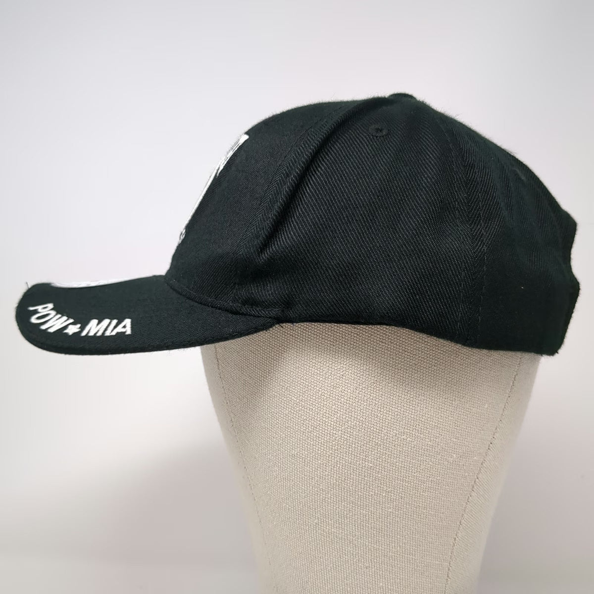 Rapid Dominance Baseball Cap Black One Size POW MIA Strapback Distressed Hat
