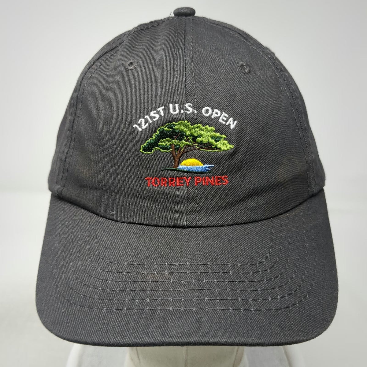 USGA 121st U.S. Open Torrey Pines Member Gray Baseball Cap Hat One Size Golf
