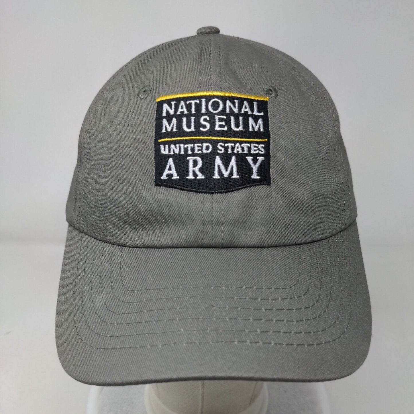 National Museum United States Army Slideback Hat Gray One Size Embroidered