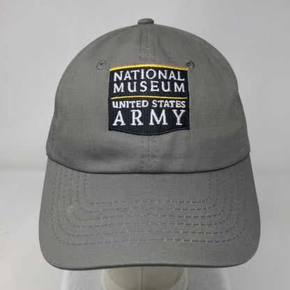 National Museum United States Army Slideback Hat Gray One Size Embroidered