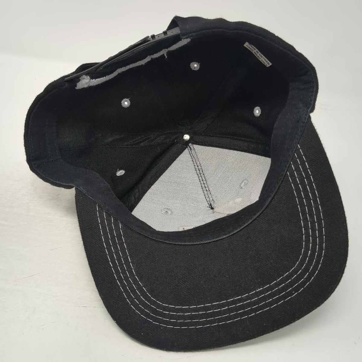 House Ten Black 5 Panel One Size Hat Nashville FGL Patch Flat Bill Snapback Bar