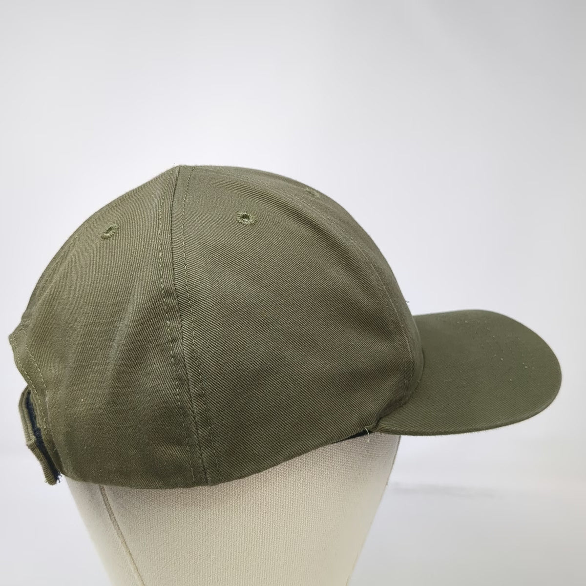 Zero Foxtrot Baseball Cap Green One Size Strapback USA Made Black Skull Ace Hat