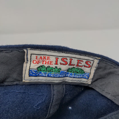 Lake of the Isles Slideback Hat Blue OSFA Solid Adjustable Blank