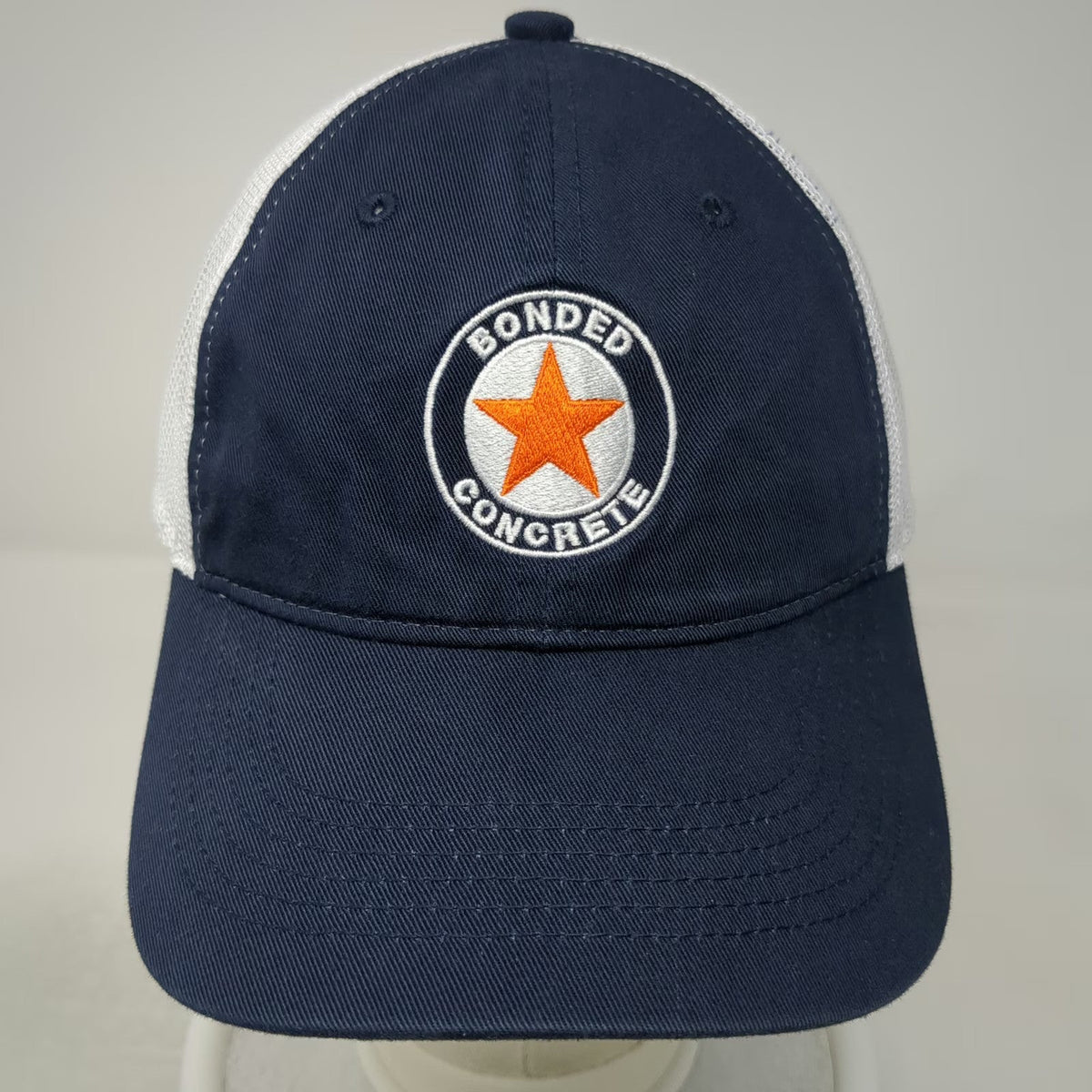 Outdoor Cap Baseball Cap Blue One Size Mesh Back Bonded Concrete Star Logo Hat