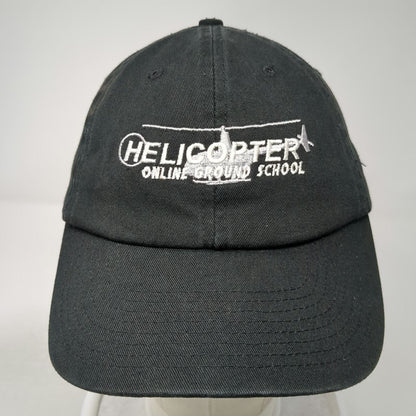 Bayside Baseball Cap Black One Size Helicopter Online Ground School USA Made Hat