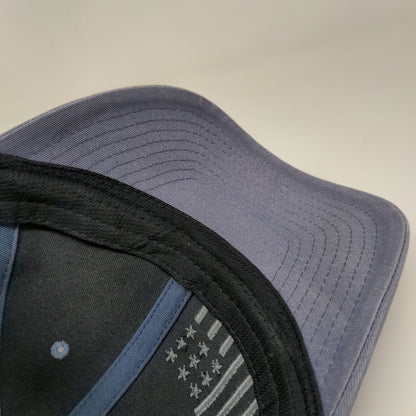 American Flag Snapback Trucker Hat Blue One Size Adjustable Mesh Back Patriotic