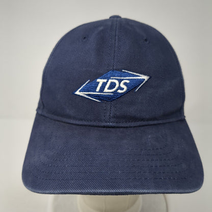 TDS Strapback Hat Blue One Size Adjustable Embroidered Otto 6 Panel