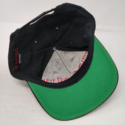 Diamond Supply Co 5 Panel Hat Black One Size Green Underbrim Snapback DMND Flat