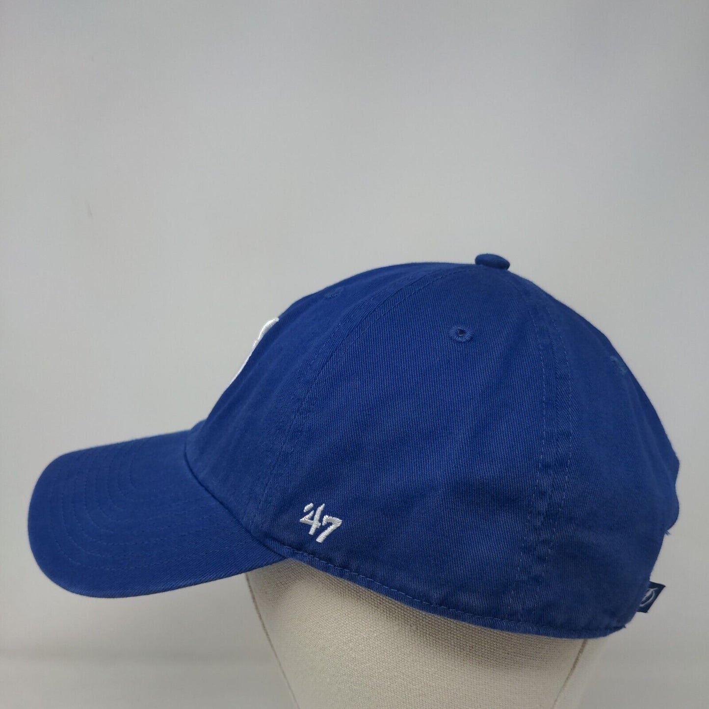 '47 Brand Men's Slideback Hat Blue OSFA Embroidered NHL Tampa Bay Lightning Logo