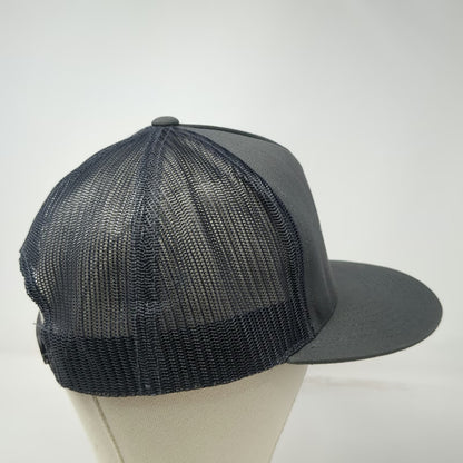 Yupoong Trucker Hat Gray One Size Tax Studio Logo Mesh Back Snapback Work Cap
