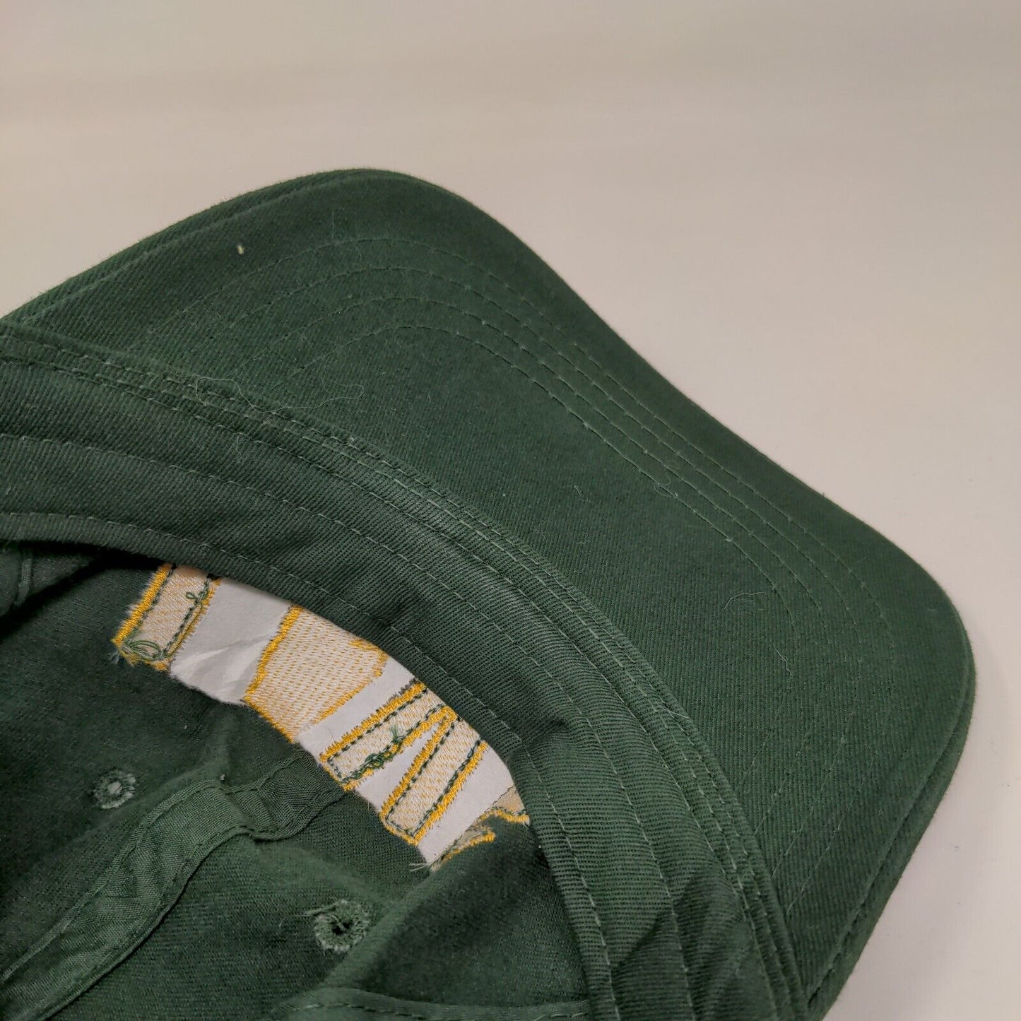 Game Day Slideback Hat Green One Size Adjustable Embroidered 6 Panel