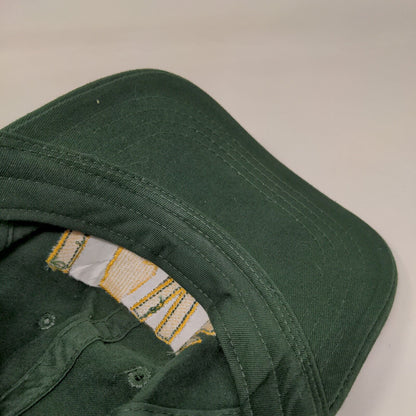 Game Day Slideback Hat Green One Size Adjustable Embroidered 6 Panel