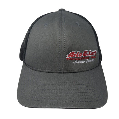 Arlo G Lott Trucking Inc Snapback Trucker Hat Gray M/L Mesh Back