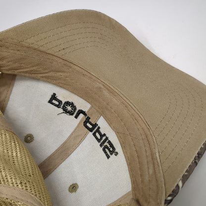Polaris Trucker Hat Brown Camouflage One Size Mesh Back Snapback