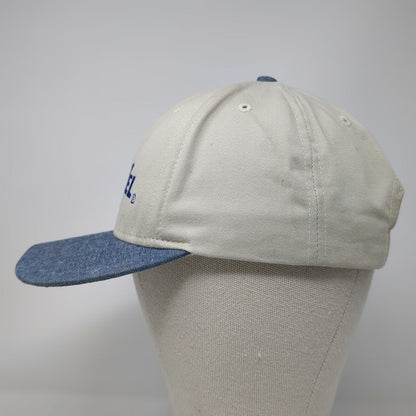 New Jersey Headwear TotalTel Baseball Cap Beige Blue One Size Denim Brim USA Hat