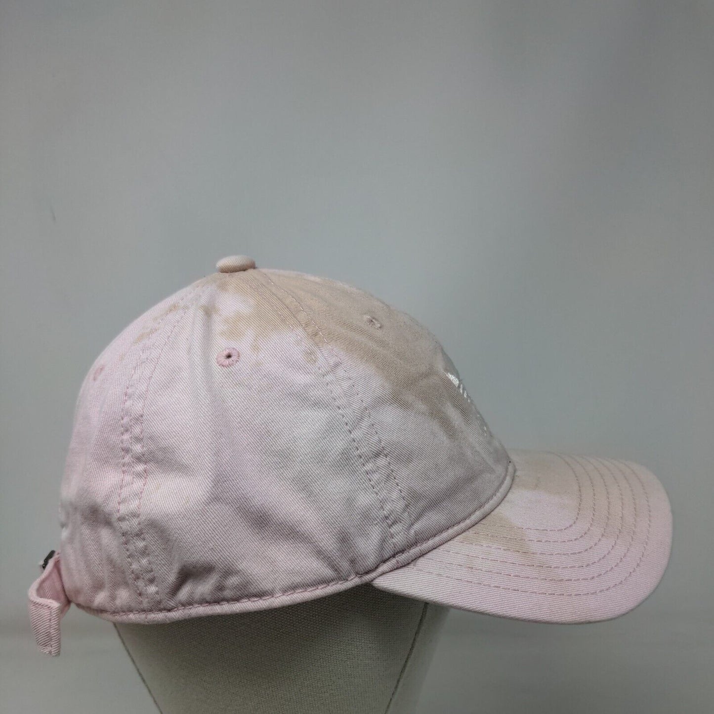 Adidas Slidebak Hat Pink OSFM Adjustable Embroidered Trefoil Vented Holes