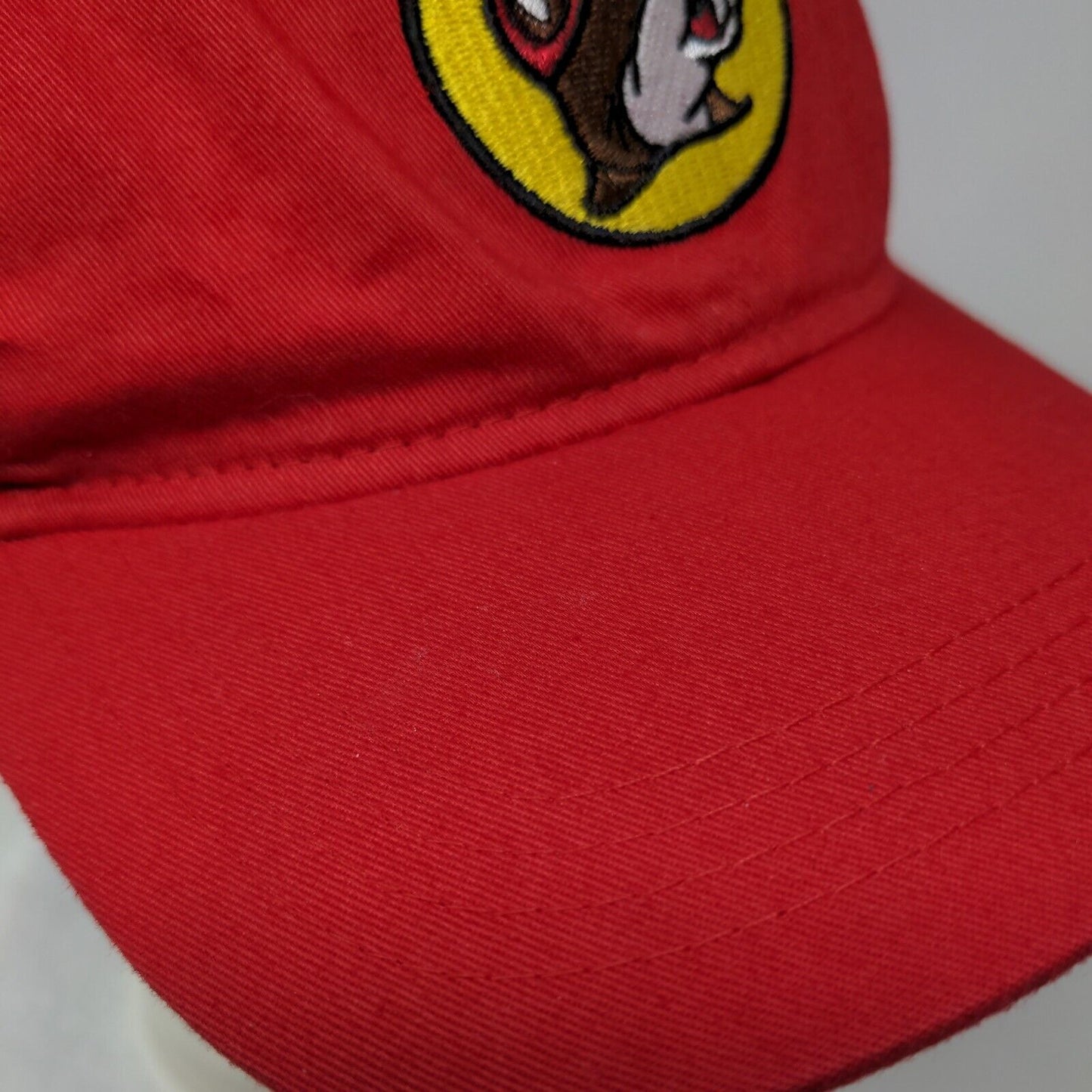Buc-ees Slideback Hat Red OSFM Adjustable Embroidered 6 Panel Cotton