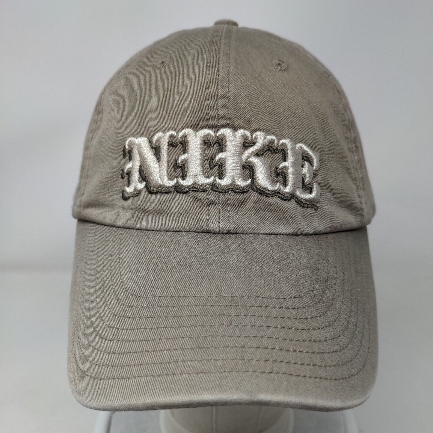 Nike Spellout Slideback Hat Tan One Size Embroidered Adjustable