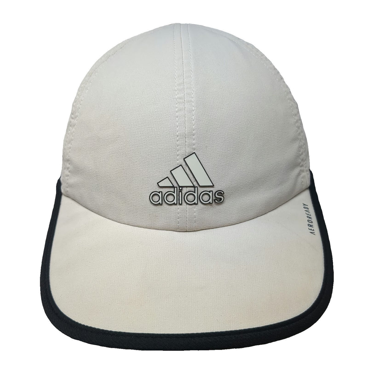 Adidas Baseball Cap Beige One Size AEROREADY Logo Breathable Slideback Hat Mesh