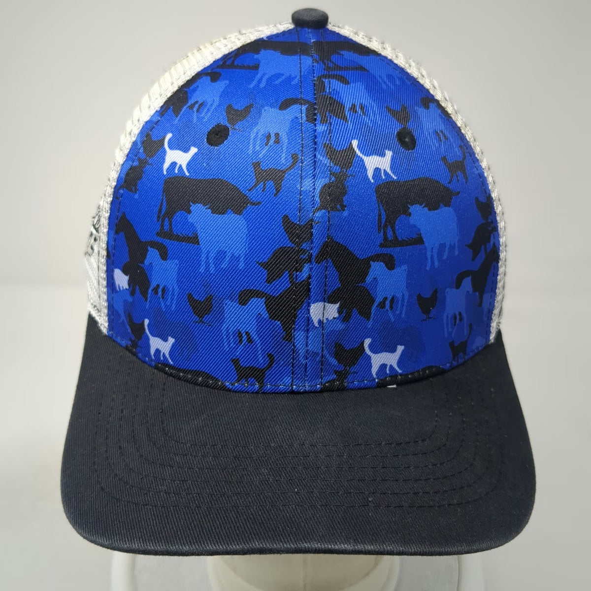 Classic TL Caps Blue Animal Camo Trucker Hat One Size D-H Supply Show Edge