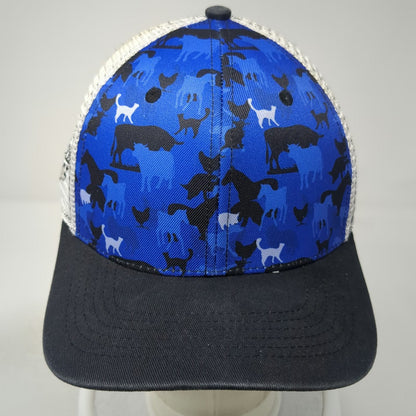 Classic TL Caps Blue Animal Camo Trucker Hat One Size D-H Supply Show Edge