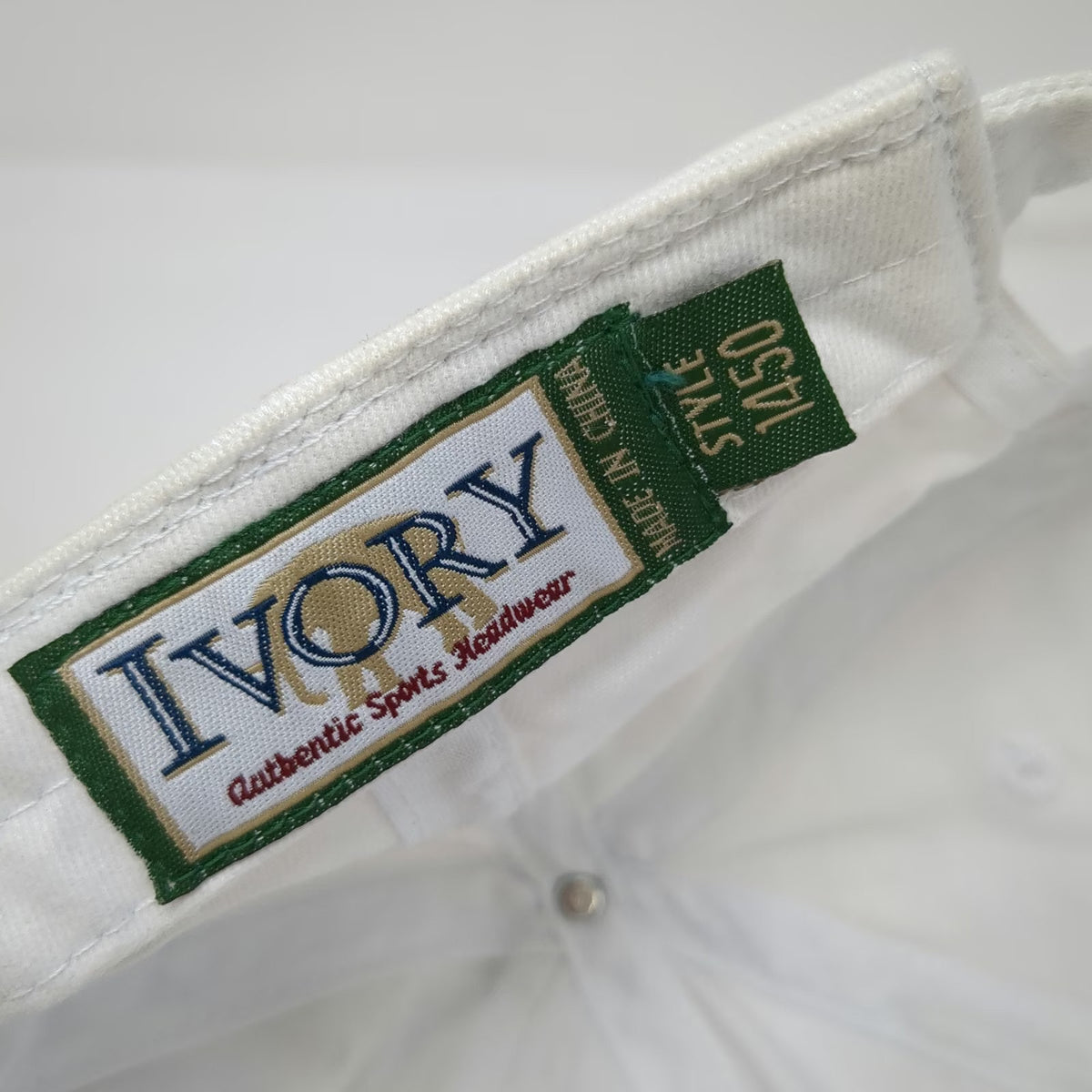 Ivory Baseball Cap White One Size Albertsons Boise Open 25th Anniversary Hat