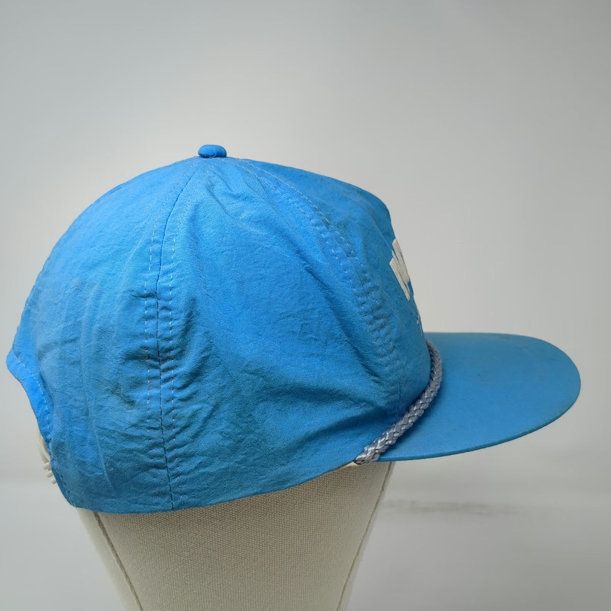 Trucker Blue Nylon Rope Snapback Martin Door America's Finest Hat Vintage OS