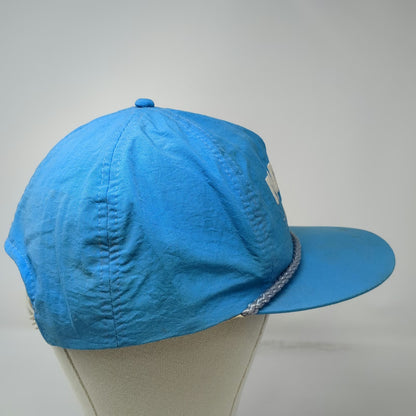 Trucker Blue Nylon Rope Snapback Martin Door America's Finest Hat Vintage OS