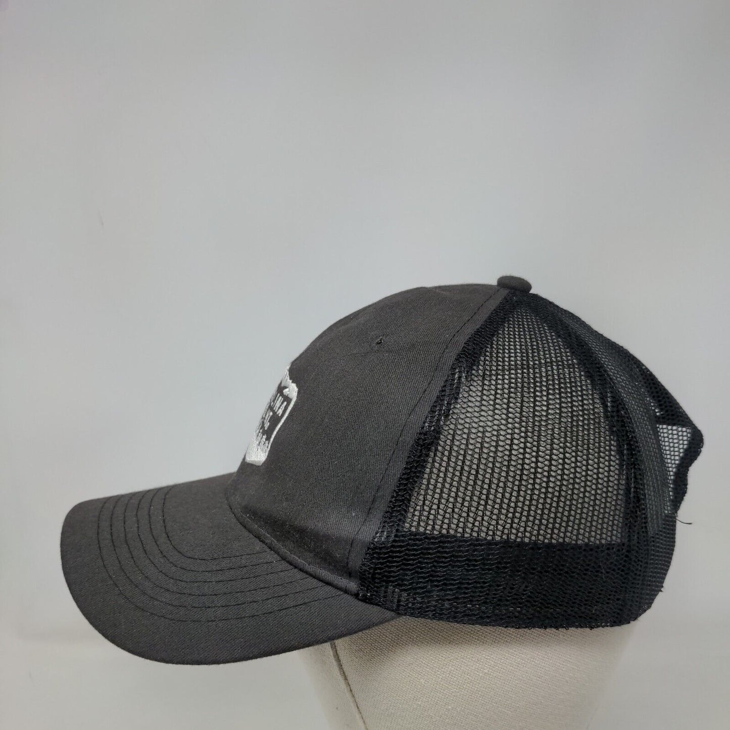 Carolina Point Snapback Mesh Back Trucker Hat Gray One Size Hit Wear