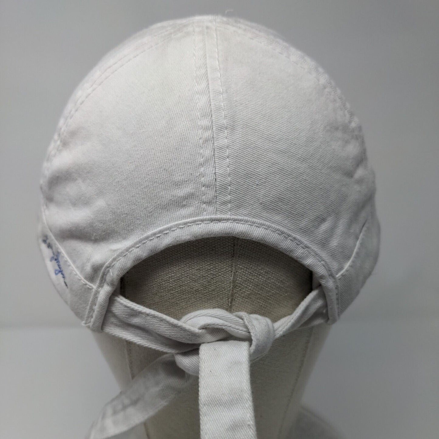 Lady Hagen Tie Back Hat White One Size Golf Tee Rhinestone 6 Panel