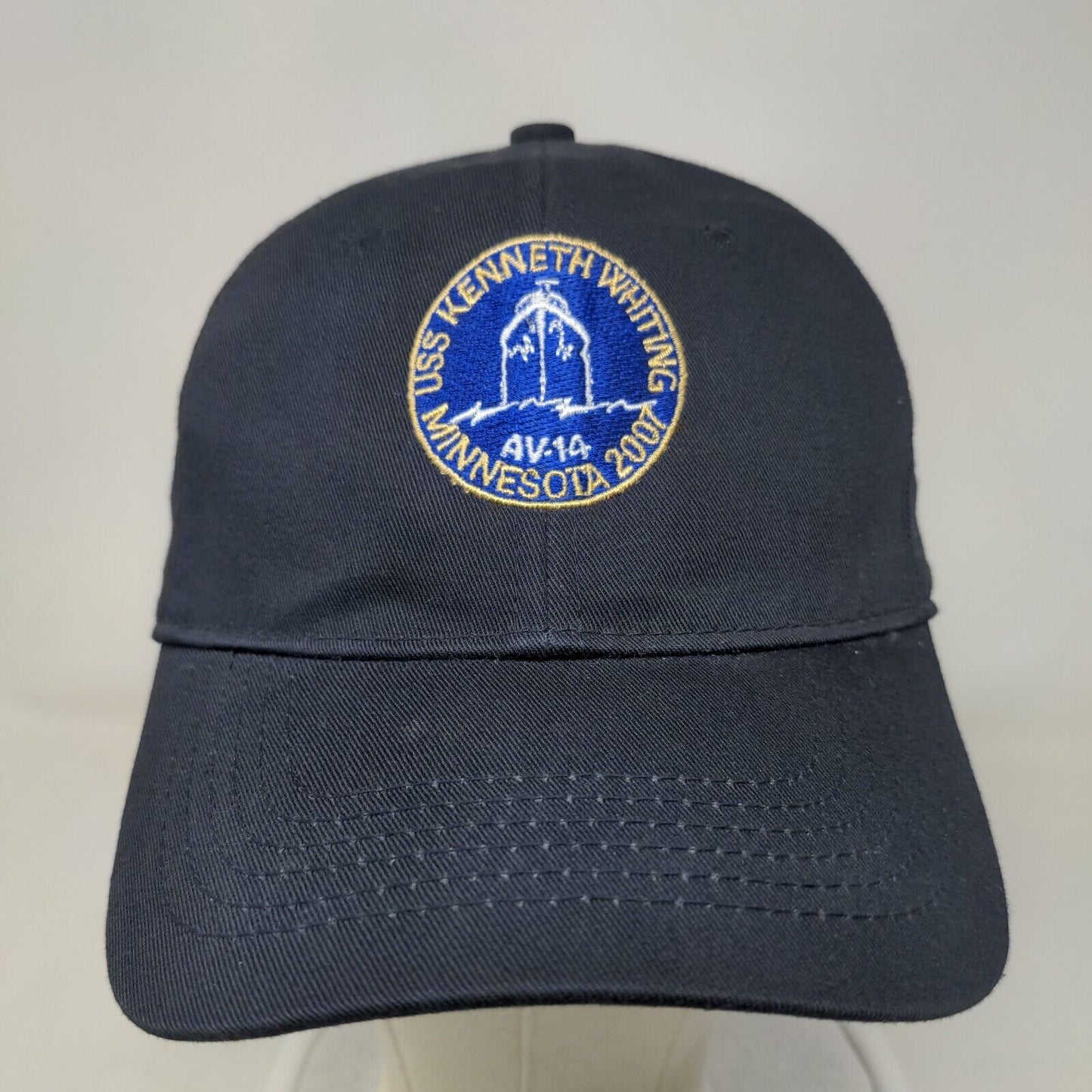 USS Kenneth Whiting Minnesota 2007 Slideback Hat Blue One Size Page & Tuttle