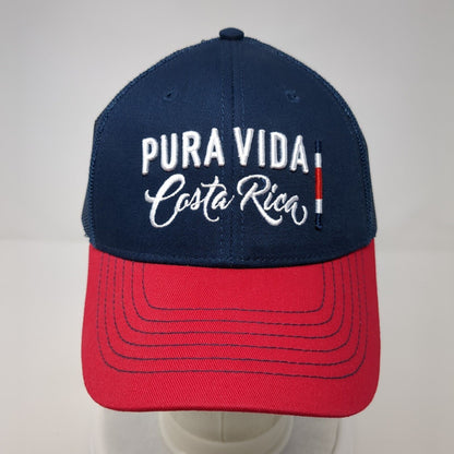 Pura Vida Costa Rica Snapback Trucker Hat Multicolor OS Adjustable Mesh Back
