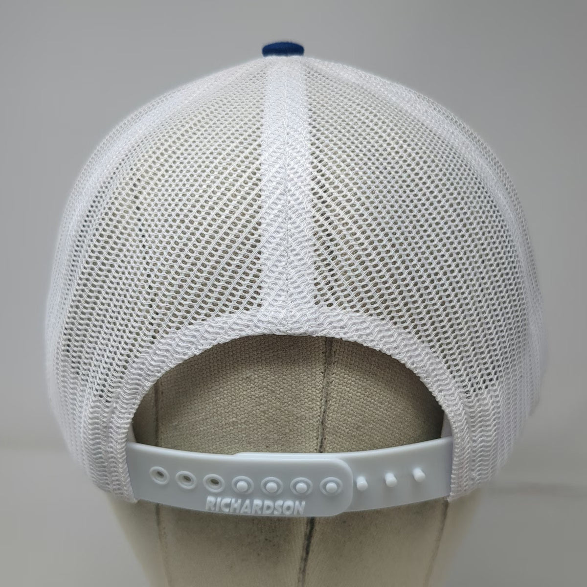 Richardson Trucker Hat Blue OSFM Staton Demolition Mesh Snapback Construction