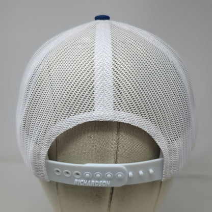 Richardson Trucker Hat Blue OSFM Staton Demolition Mesh Snapback Construction