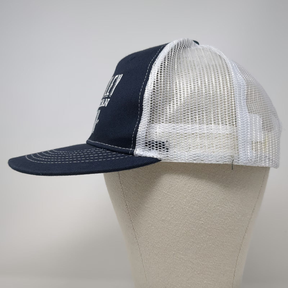 Wheatley American Vodka Trucker Hat Blue One Size Mesh Snapback Distillery Promo