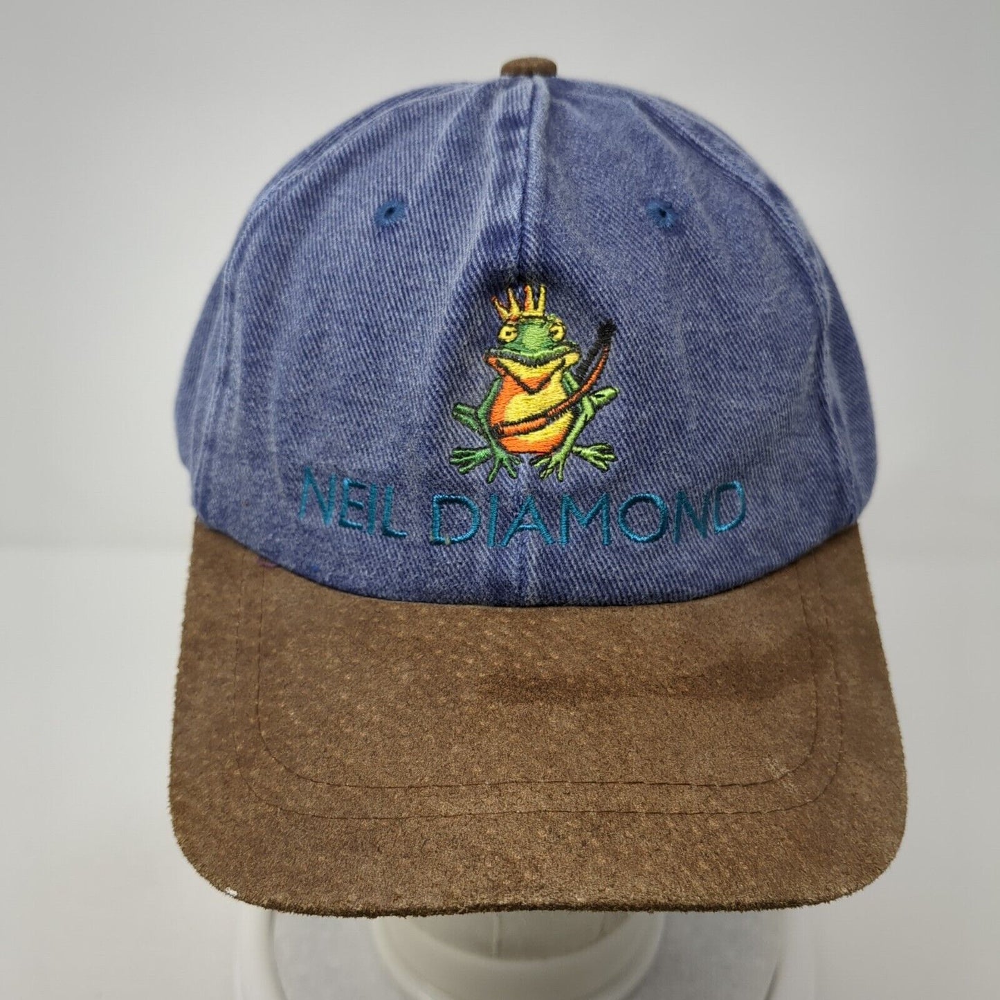 Neil Diamond Frog Slideback Hat Blue One Size Adjustable Fahrenheit
