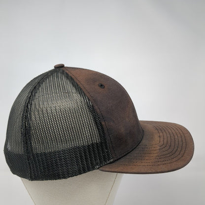 Tek-Solutions Snapback Trucker Hat Black One Size Mesh Back Richardson