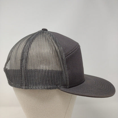 Idaho Army National Guard Snapback Trucker Hat Gray OSFM Mesh Back Otto