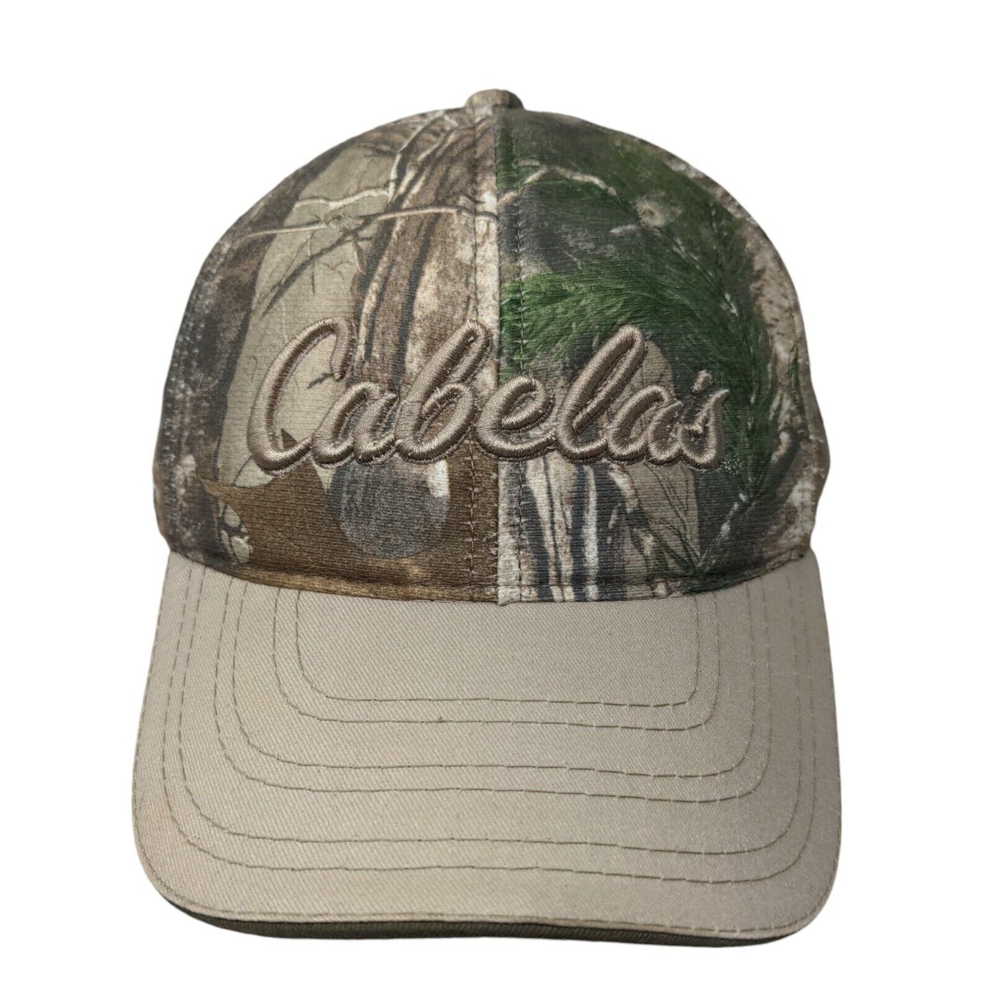 Cabela's Strapback Hat Camouflage One Size Embroidered Adjustable Q3