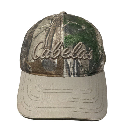Cabela's Strapback Hat Camouflage One Size Embroidered Adjustable Q3