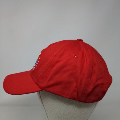 Disney Vacation Club Member Slideback Hat Red One Size Adjustable Embroidered