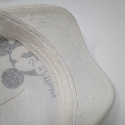 Mickey Mouse Snapback Trucker Hat White OSFA Mesh Back Disney