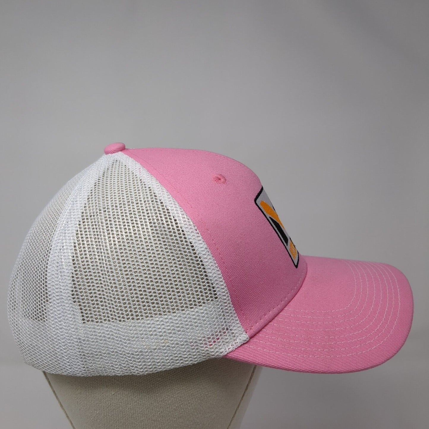 Ness Campbell Snapback 2239 Trucker Hat Pink OS Adjustable Mesh Back Tricor