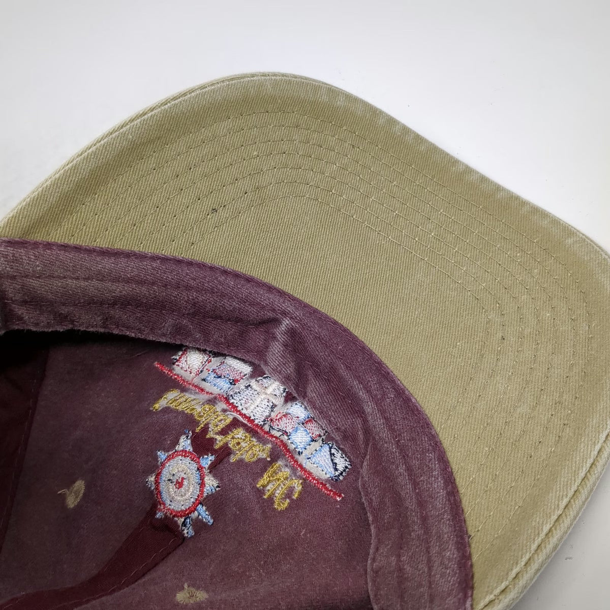 BJR Classic Headwear Red One Size Baseball Cap Hat Emerald Isle NC Nautical