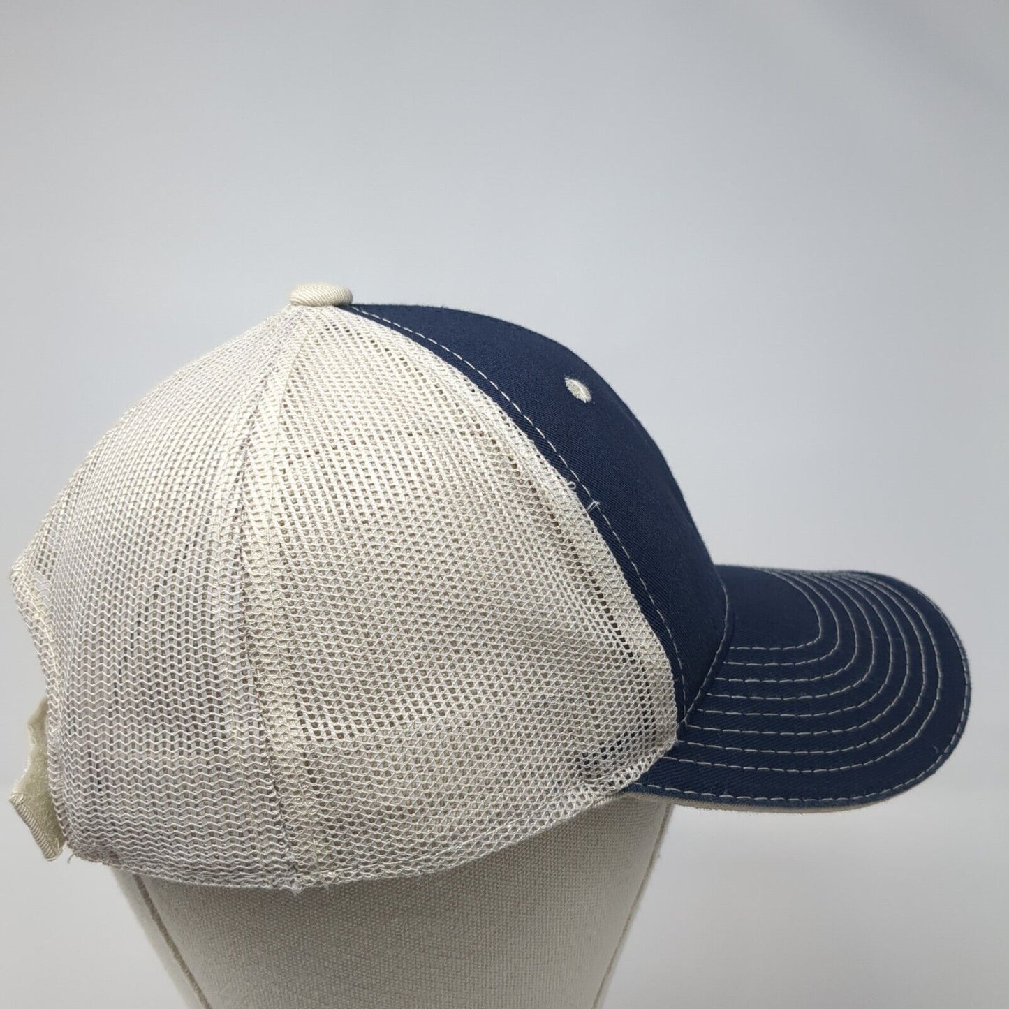 GROWhuts Strapback Trucker Hat Blue One Size Adjustable Mesh Back OC Sports