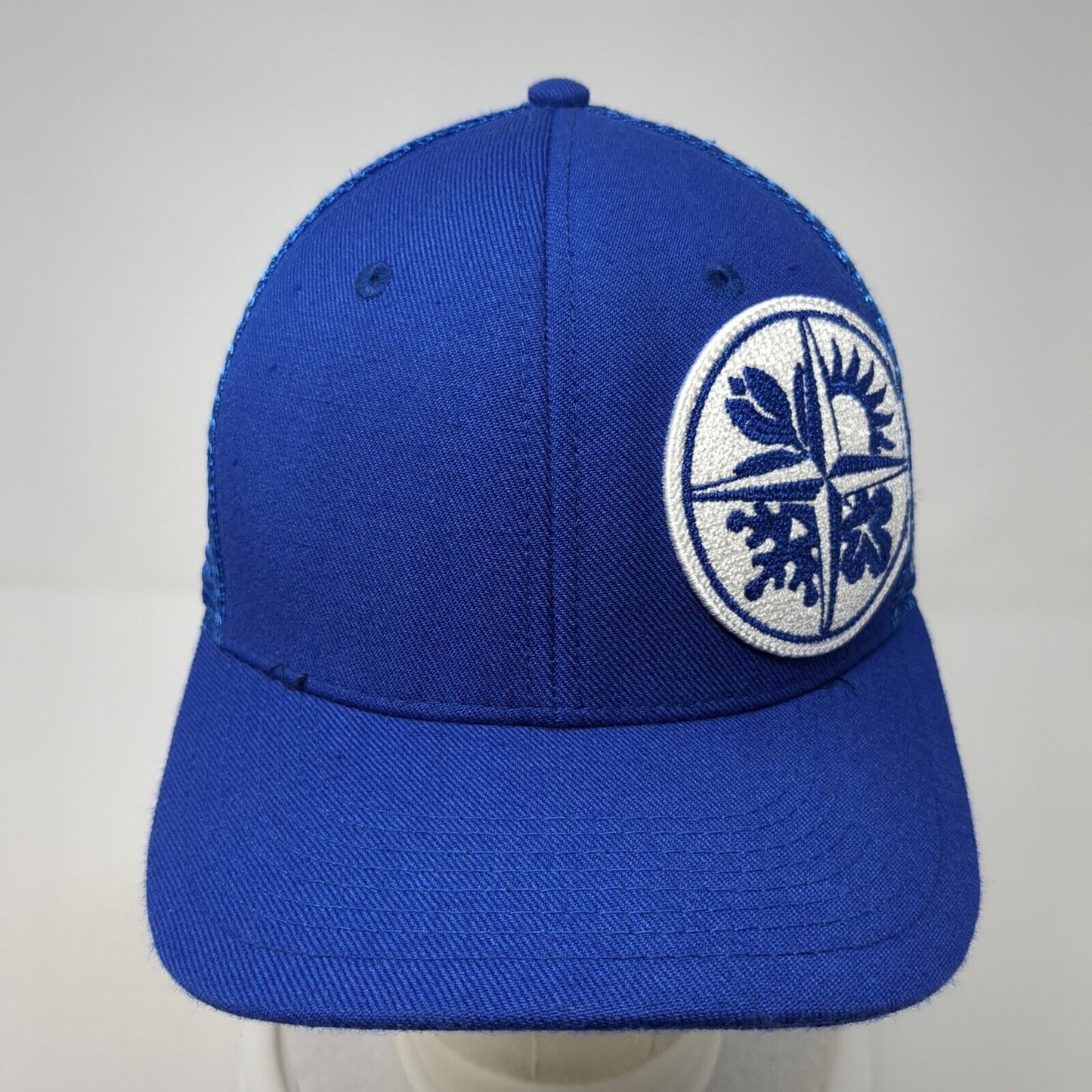 Tamarack Resort Snapback Trucker Hat Blue One Size Adjustable Mesh Back Pukka